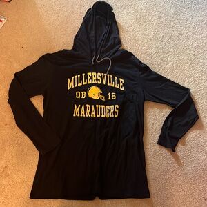 Millersville Marauders Hooded Long Sleeve Tshirt